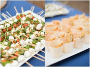 Wedding appetizers + hors d'oeuvres