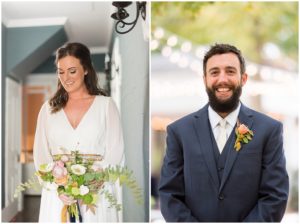 Bride and groom wedding portraits